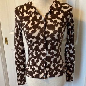 Loft Print Cardigan Sweater